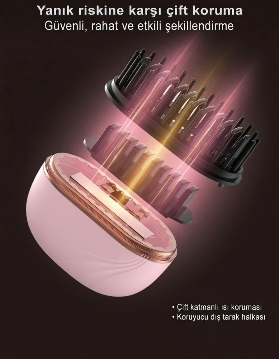 Hair Straightener Comb | Pink